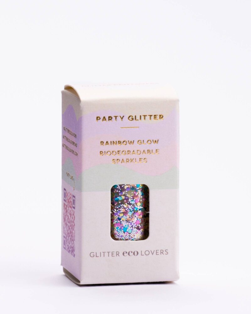 D Pack Rainbow Glow Party Glitter 6 Pcs