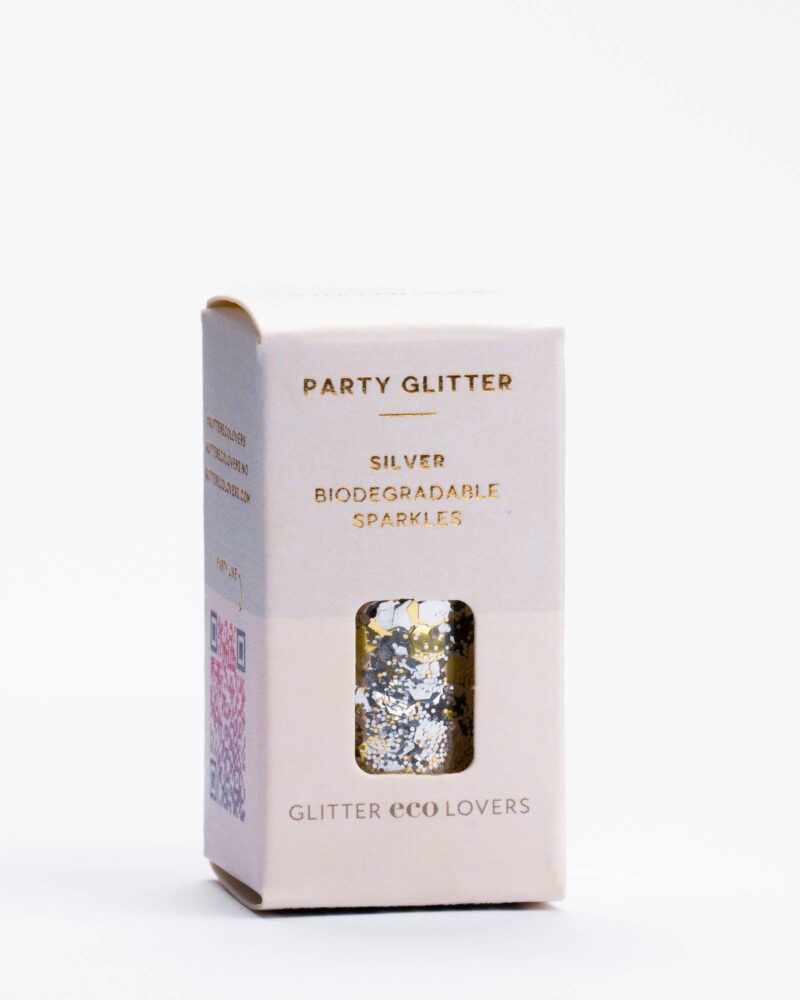 D Pack Silver Party Glitter 6 Pcs